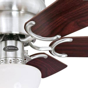 30" Brushed Nickel 6 Reversible Blade Indoor LED Ceiling Fan 5