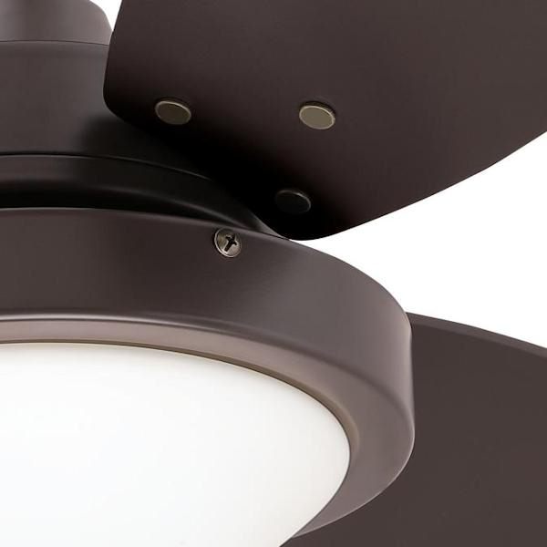 30" Espresso Reversible 3 Blade Indoor LED Ceiling Fan 5