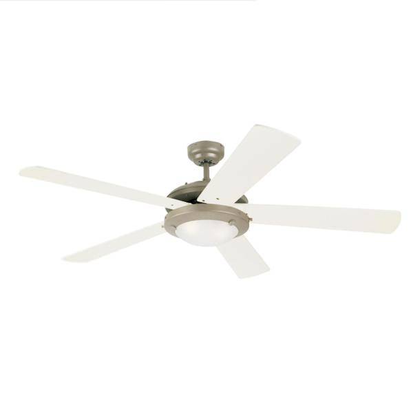 52" Comet Brushed Pewter Ceiling Fan LED Integrated 2