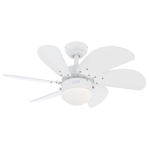 30" Origami White Ceiling Fan 1