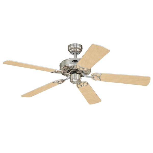 52" Brushed Nickel Reversible 5 Blade Indoor LED Ceiling Fan 3