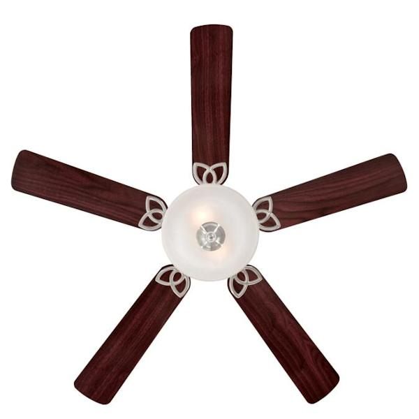 52" Brushed Nickel Reversible 5 Blade Indoor LED Ceiling Fan 4