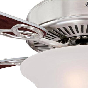 52" Brushed Nickel Reversible 5 Blade Indoor LED Ceiling Fan 5