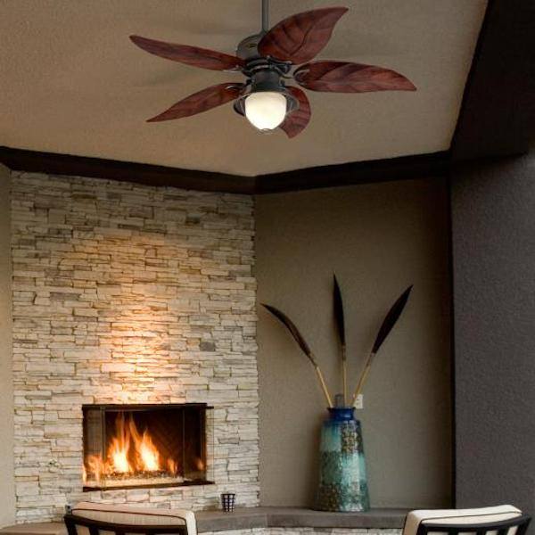 48"  Oil Rubbed Bronze 5 Reversible Blade Indoor LED Ceiling Fan 4