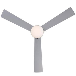 52" 8 watt Brushed Nickel Reversible 3 Blade Indoor LED Ceiling Fan 4