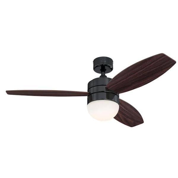 48" Gun Metal 3 Reversible Blades Indoor LED Ceiling Fan 2