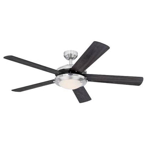 52" Brushed Nickel 5 Blade Indoor Ceiling Fan 3