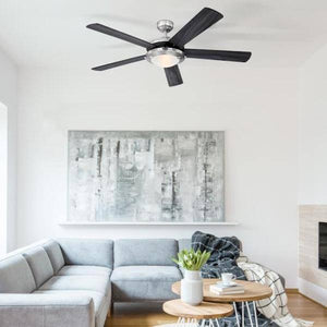 52" Brushed Nickel 5 Blade Indoor Ceiling Fan 6