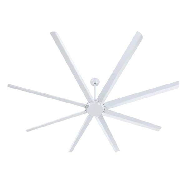 100" 8 Blade White Ceiling Fan with Remote Control 2