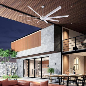 100" 8 Blade White Ceiling Fan with Remote Control 4