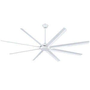100" 8 Blade White Ceiling Fan with Remote Control 1