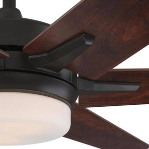 60" Black-Bronze 6 Reversible Blade Indoor LED Ceiling Fan 4