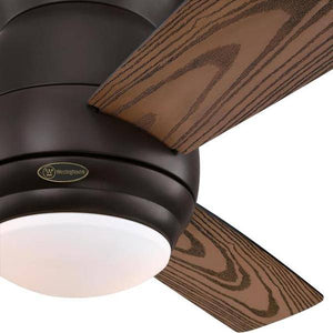 44" Black-Bronze 3 Reversible Blade Indoor LED Ceiling Fan 4