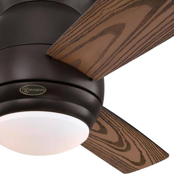 44" Black-Bronze 3 Reversible Blade Indoor LED Ceiling Fan 4