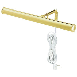 2 Light (Candelabra Base) 14" Slimline Polished Brass Finish Picture Light 1