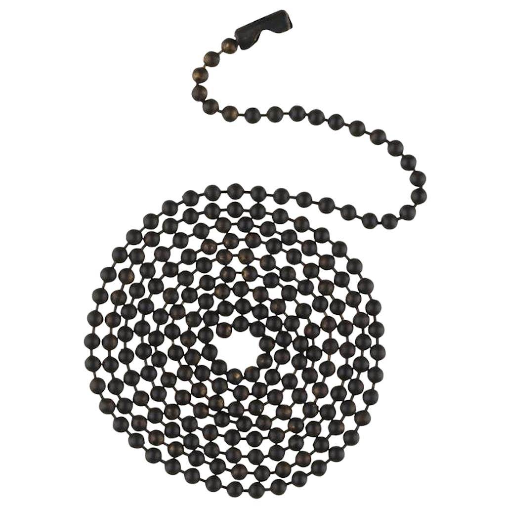 3' Oil Rubbed Bronze Beaded Chain with Connector 1