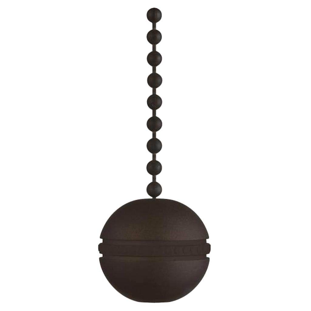 12" Oil Rubbed Bronze Beaded Chain with Decorative Ball Handle 1