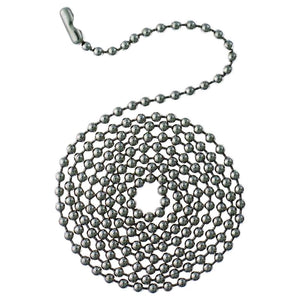 12' Chrome Beaded Chain with Connector 1