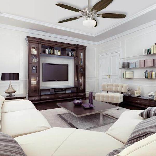 1 Light Schoolhouse Glass 3 Fitter Options LED Ceiling Fan Light Kit 2