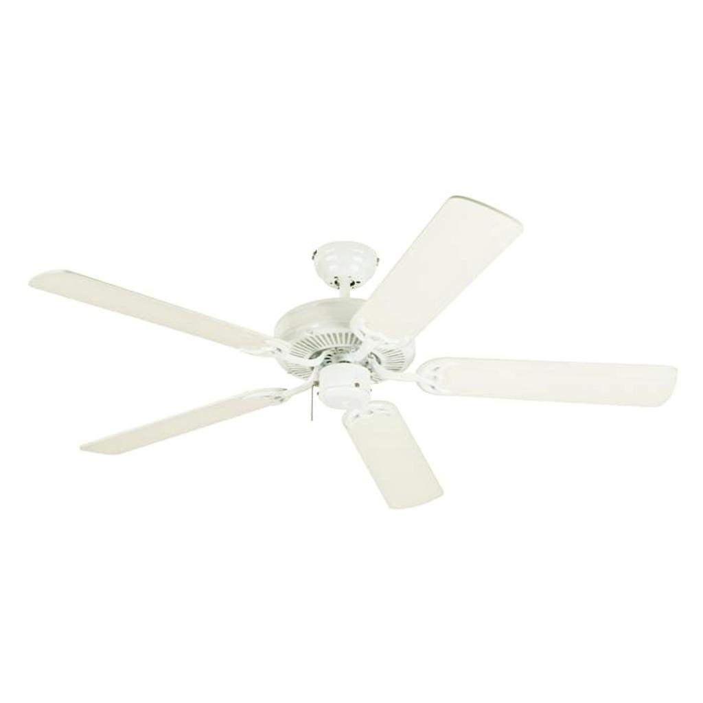 52-Inch White Five-Blade Indoor Ceiling Fan 1