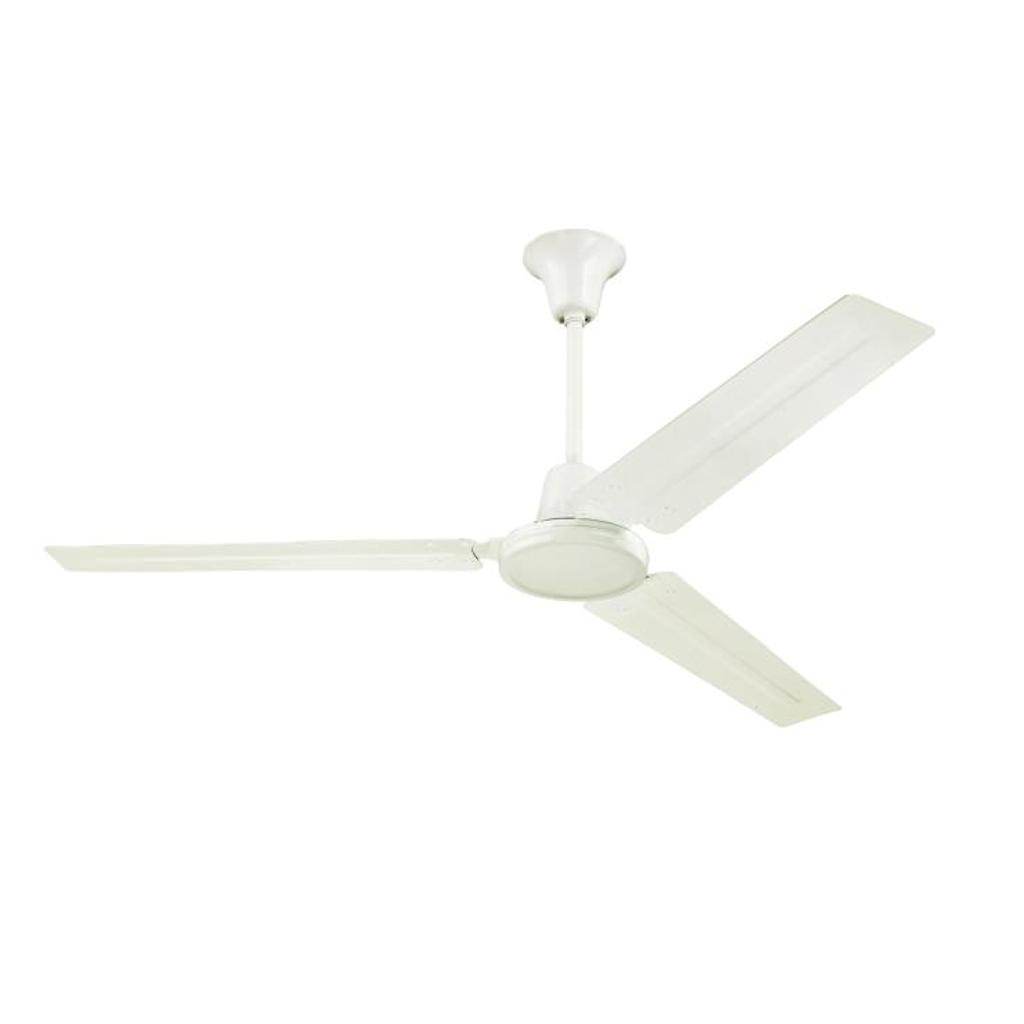 56" Industrial White 3 Blade Ceiling Fan 1