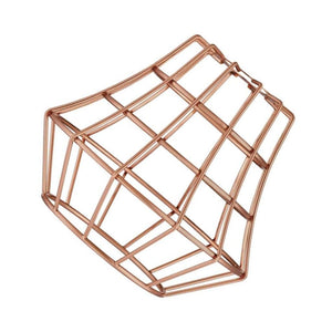 2.25" Fitter Brushed Copper Angled Bell Cage Shade 1