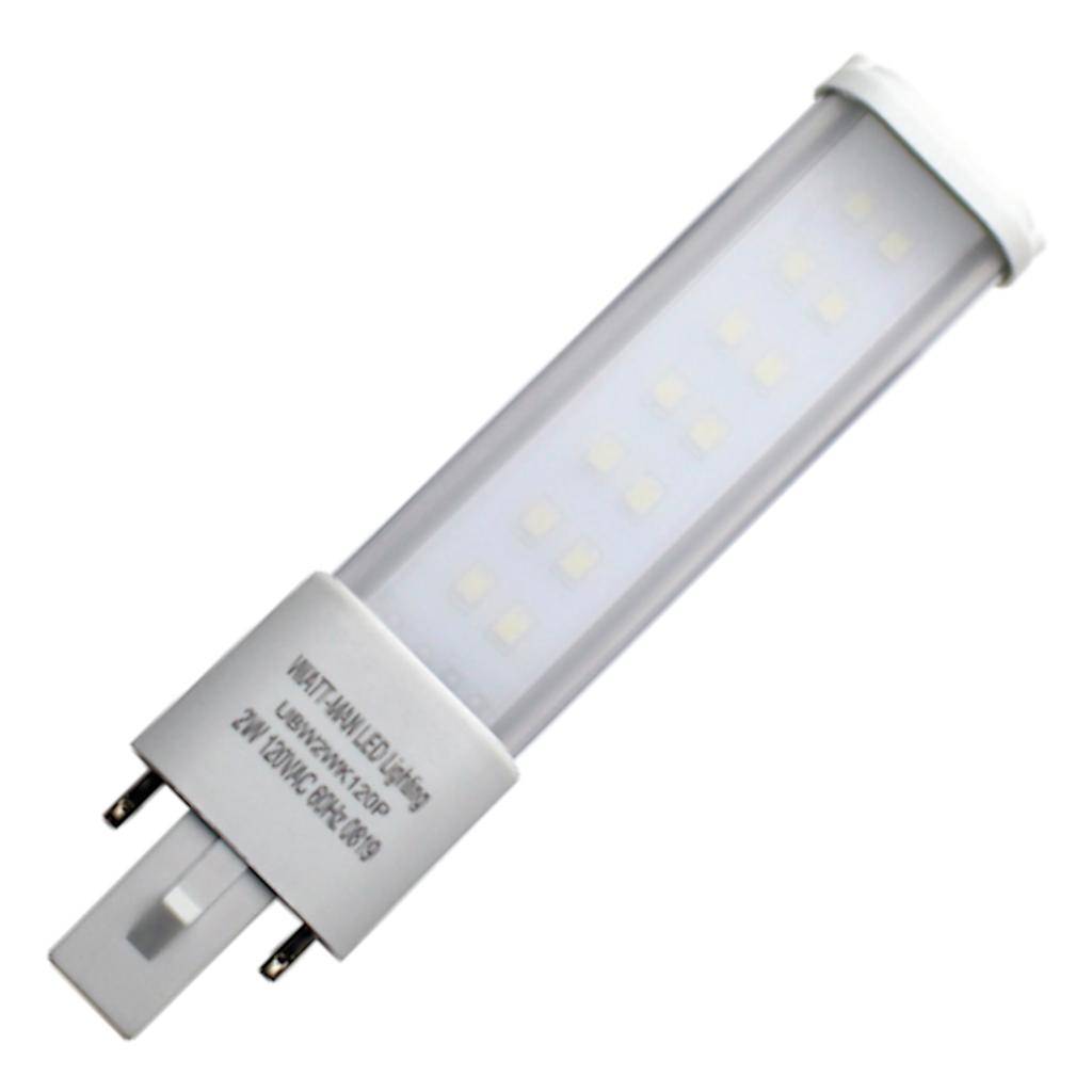 2 watt 277 volt PL 2-Pin Base 6000K Daylight White LED 1